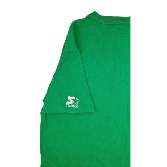 Vintage Larry Bird T-shirt Boston Celtics Green Starter 1989 Basketball Legend - Picture 5 of 14